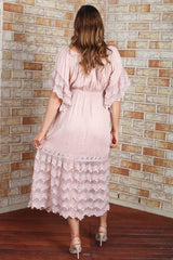 Anna Maxi Dress - Dusty Pink - First Design