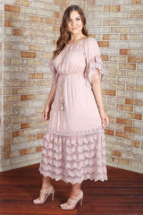 Anna Maxi Dress - Dusty Pink - First Design