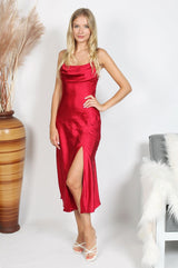 Annie Midi Dress - Red - First Design