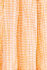 April Maxi Dress - Apricot Gingham - First Design