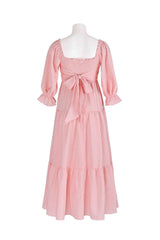 April Maxi Dress - Pink Gingham - First Design