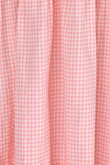 April Maxi Dress - Pink Gingham - First Design