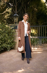 Dash Suede Coat - Chocolate