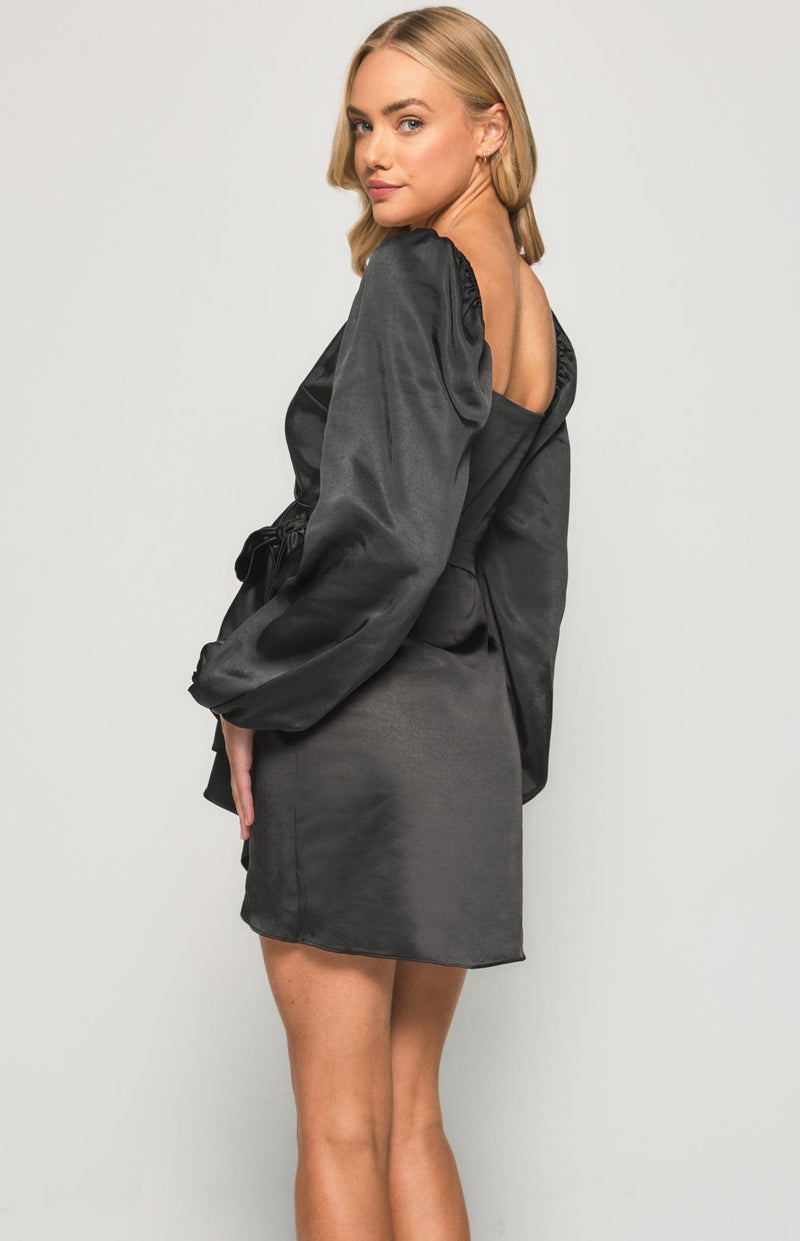 Callie Mini Dress - Black - First Design