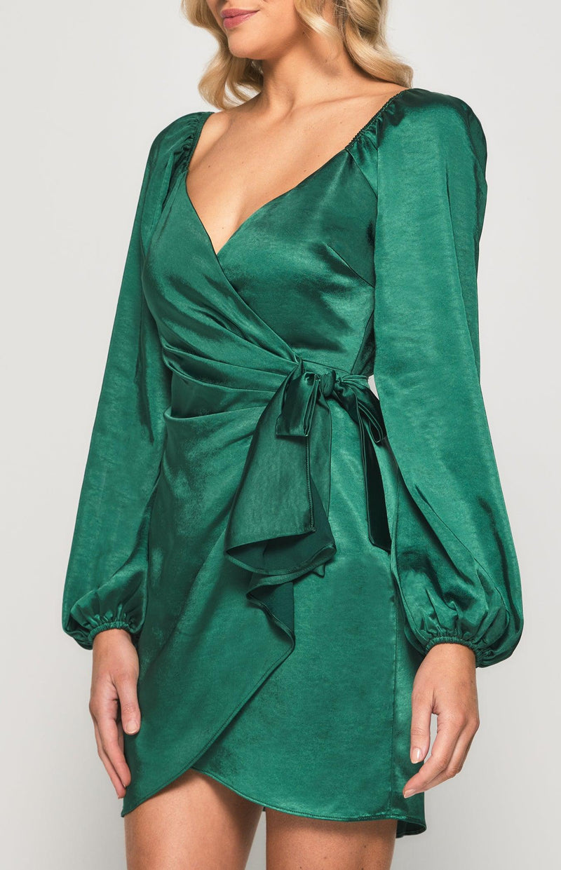 Callie Mini Dress - Emerald - First Design