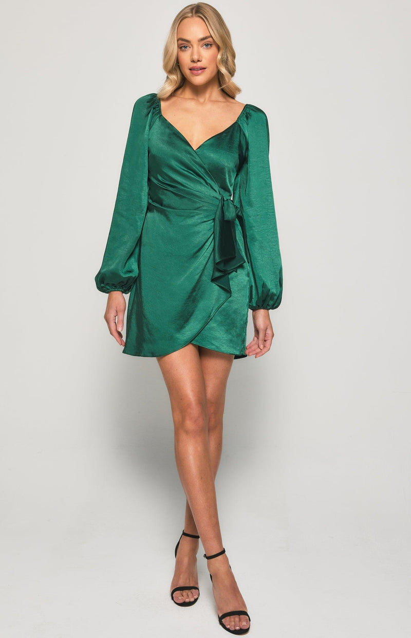 Callie Mini Dress - Emerald - First Design