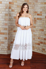 Casey Maxi Dress - White - First Design