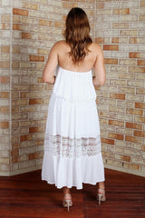 Casey Maxi Dress - White - First Design