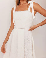 Heidi Dress -White - First Design