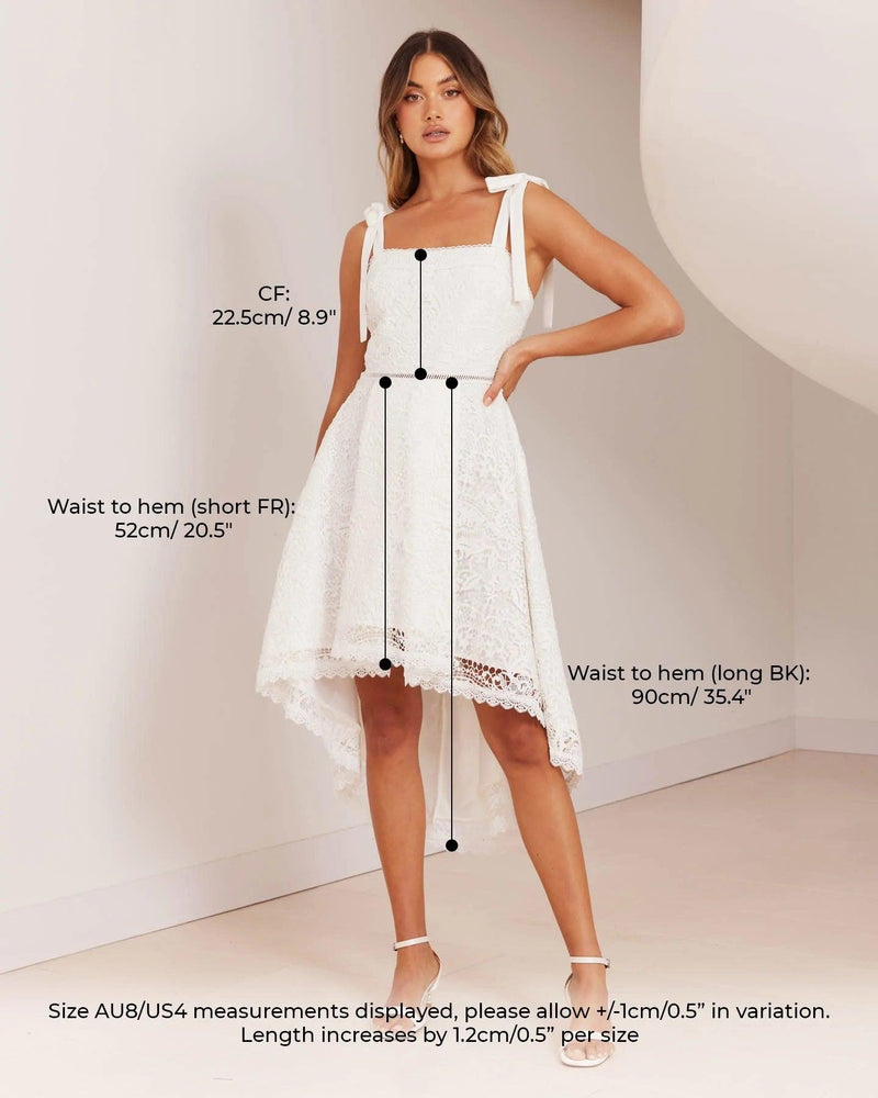 Heidi Dress -White - First Design