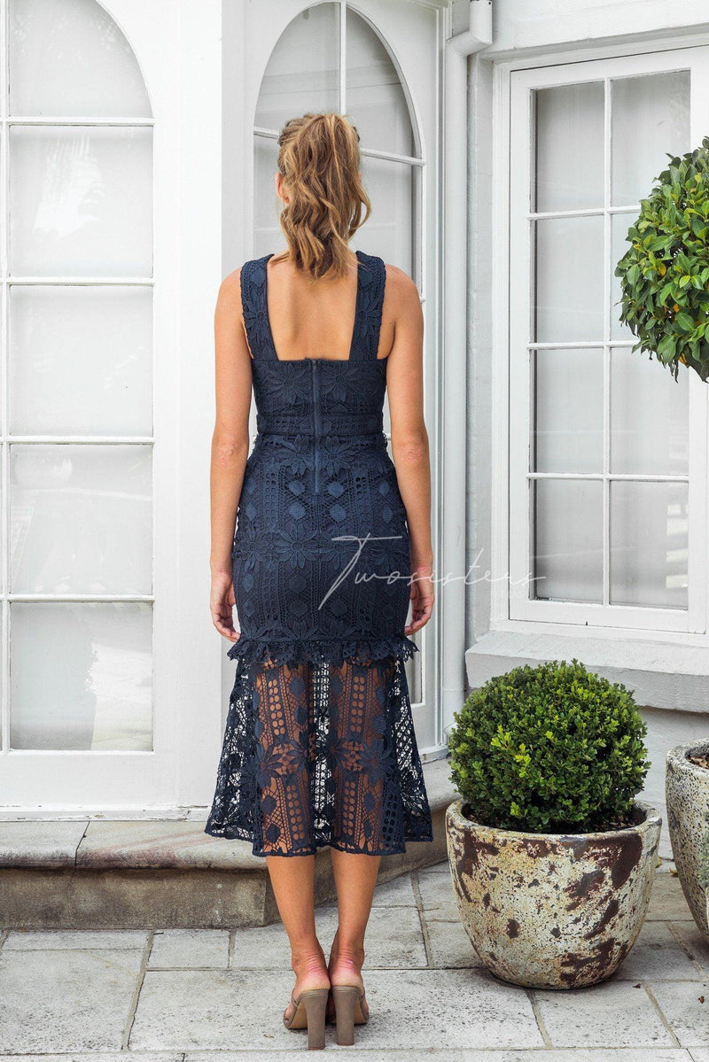 isabella lace dress Isabella Satin + Lace Dress
