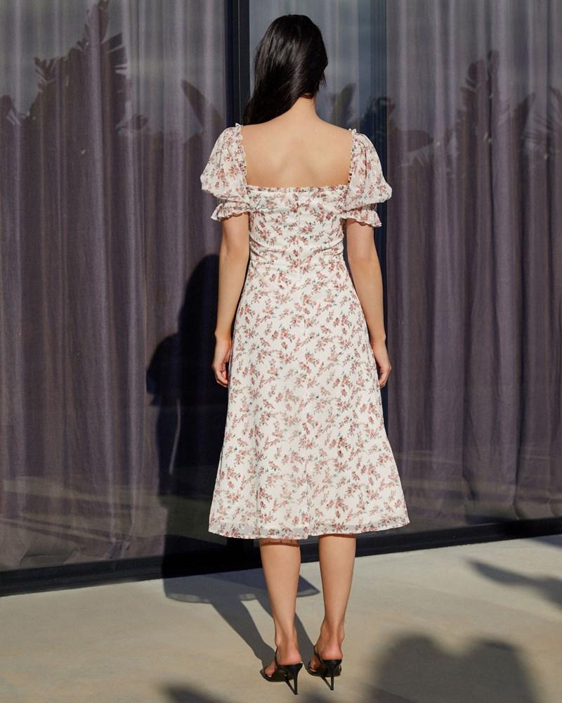 Kristen Dress - White Floral - First Design