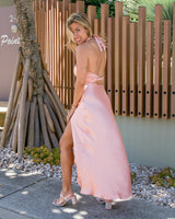 Laila Satin Dress - Desert Rose - First Design