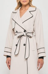Leah Trench Coat - Beige - First Design