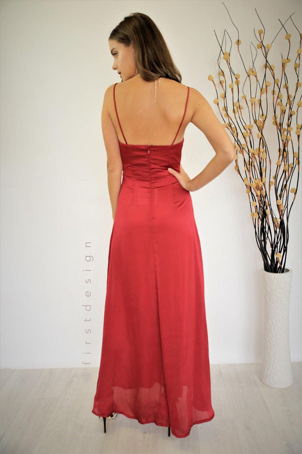 Maya Dress - Red - First Design