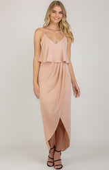 Pipa pleated Dress - Blush - First Design