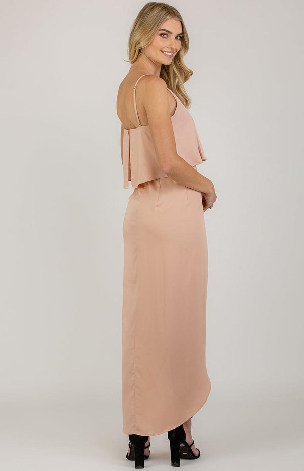 Pipa pleated Dress - Blush - First Design