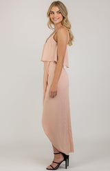 Pipa pleated Dress - Blush - First Design