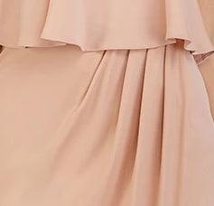 Pipa pleated Dress - Blush - First Design