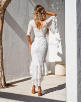 Reyna Dress - White - First Design