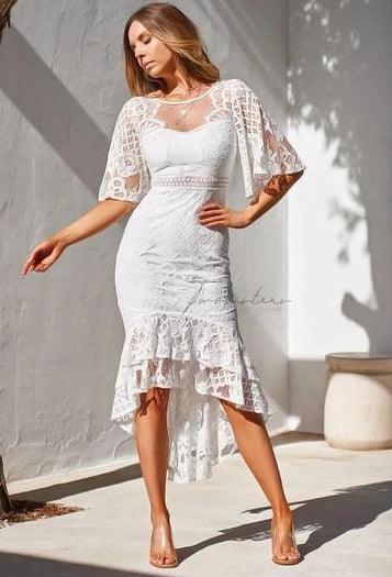 Reyna Dress - White - First Design