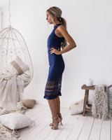 Rivers Midi Dress - Navy - First Design