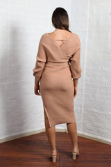Samba Knit Dress - Latte - First Design
