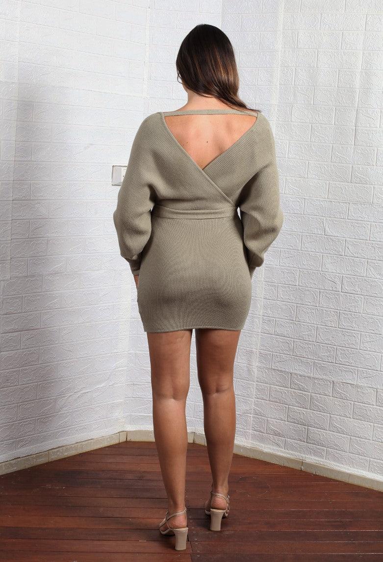 Sambara Mini Dress - Olive - First Design