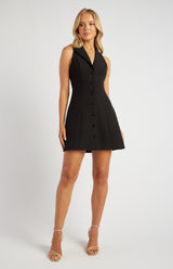 Mayday Blazer Mini Dress - Black