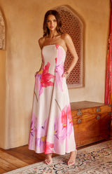 Annabel Wildflower Maxi Dress - Pink