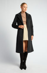 Lane Fur Collar Jacket - Black