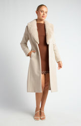 Lane Fur Collar Jacket - Champagne