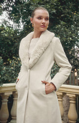 Lane Fur Collar Jacket - Champagne
