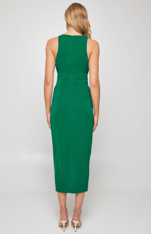 Stania Midi Dress - Green - First Design