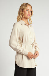 Agnes Longline Top - Beige