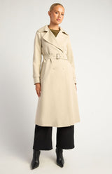Landon Trench Coat - Bone