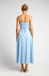 Sky Maxi  Dress - Blue