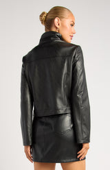 Kat Leather Jacket - Black