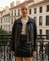 Kat Leather Jacket - Black