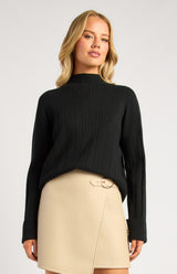 Fresley Knit Top - Black