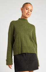Fresley Knit Top - Olive