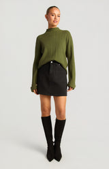 Fresley Knit Top - Olive