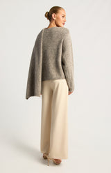 Railyn Knit Sweater - Grey Marl
