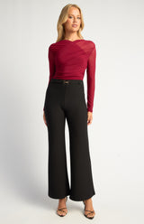 Belinda Boot Cut Pant - Black
