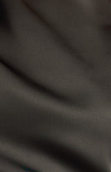 Avery Asymmetric Satin Top - Black