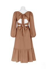 Zasmin Midi Dress - Chocolate Malt - First Design